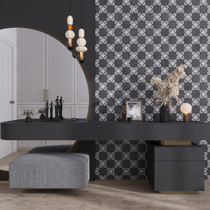 Gray 5x5 Matte Star Ceramic Tile (27 pack, 5.37 sq ft/case) - Sample