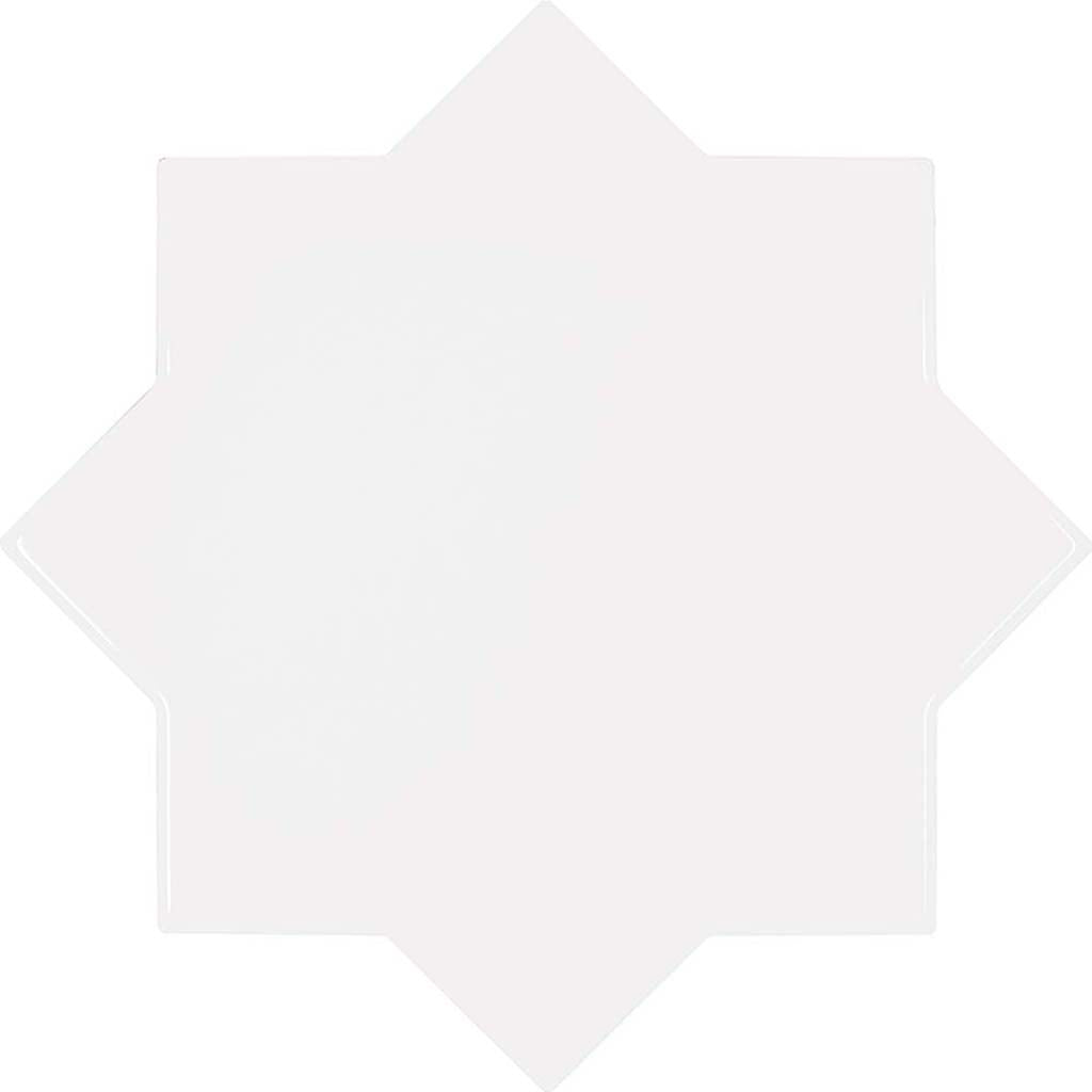 Pearl White 5x5 Glossy Star Ceramic Tile (27 pack, 5.37 sq ft/case)