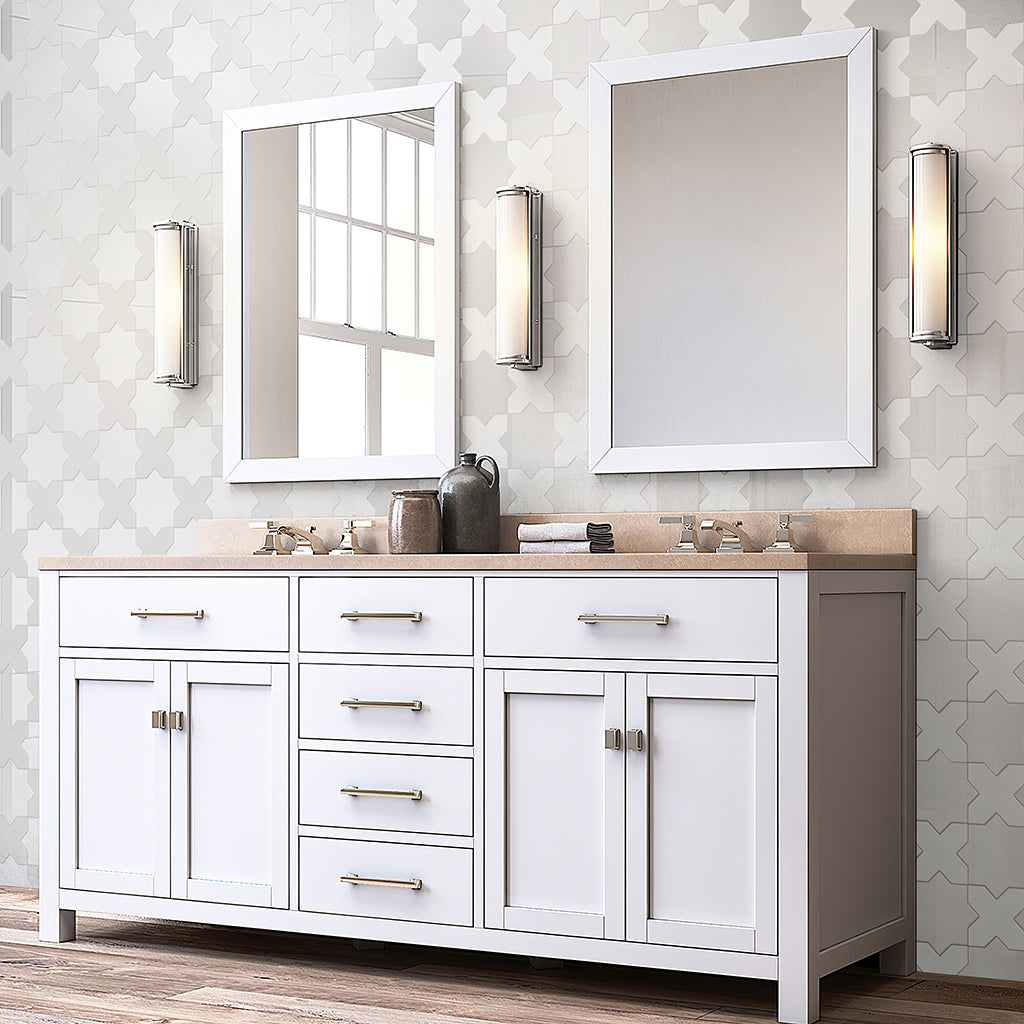 White 5x5 Matte Cross Ceramic Tile (27 pack, 5.37 sq ft/case) - Sample