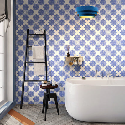 Cornflower Blue 5x5 Matte Star Ceramic Tile (27 pack, 5.37 sq ft/case) - Sample