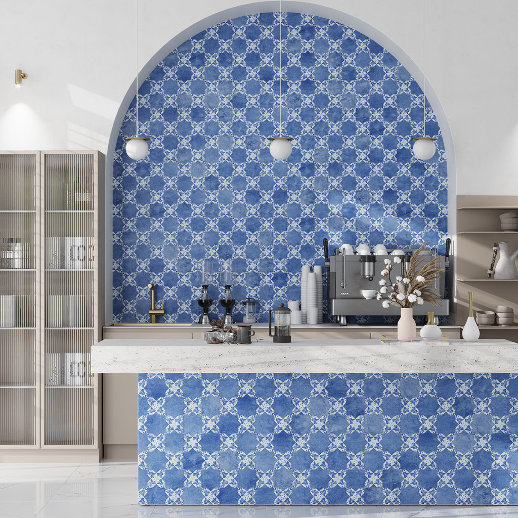 Cornflower Blue 5x5 Matte Star Ceramic Tile (27 pack, 5.37 sq ft/case)