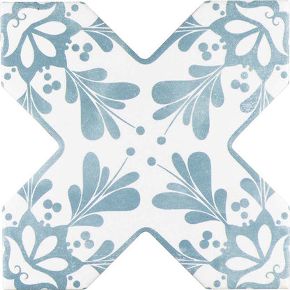 Pistachio Green 5x5 Matte Ceramic Cross Deco Tile (27 pack, 5.37 sq ft/case) - Sample