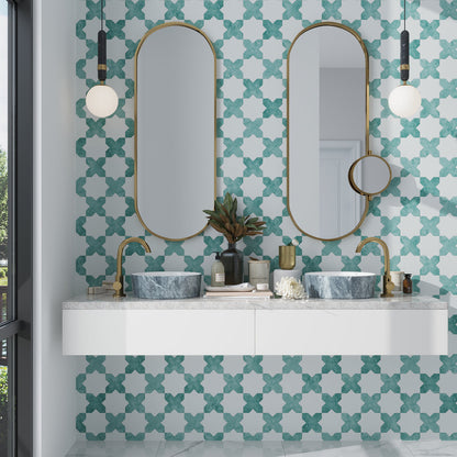 Pistachio Green 5x5 Matte Cross Ceramic Tile (27 pack, 5.37 sq ft/case)