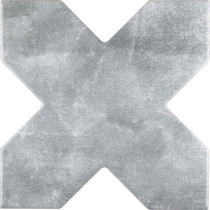 Light Grey 5x5 Matte Cross Ceramic Tile (27 pack, 5.37 sq ft/case)