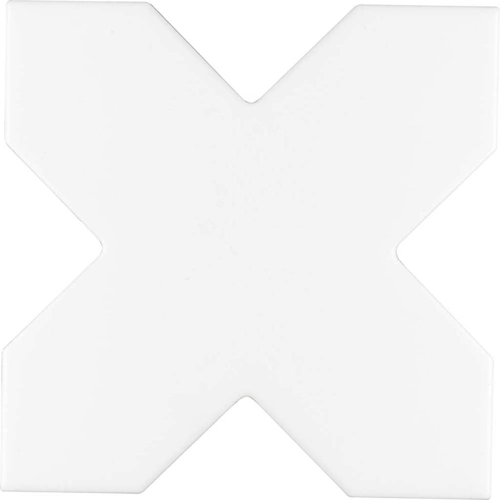 White 5x5 Matte Cross Ceramic Tile (27 pack, 5.37 sq ft/case)