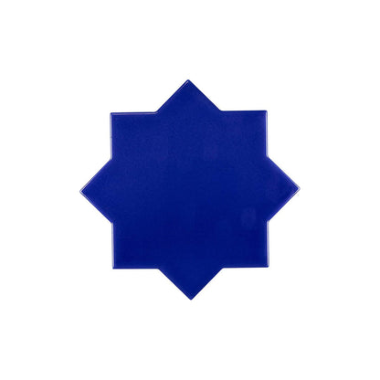 Cobalt Blue 5x5 Glossy Star Ceramic Tile (27 pack, 5.37 sq ft/case)