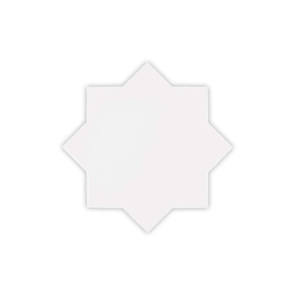 Pearl White 5x5 Glossy Star Ceramic Tile (27 pack, 5.37 sq ft/case)