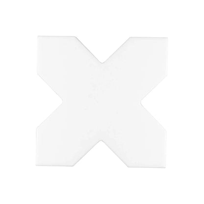 White 5x5 Matte Cross Ceramic Tile (27 pack, 5.37 sq ft/case)