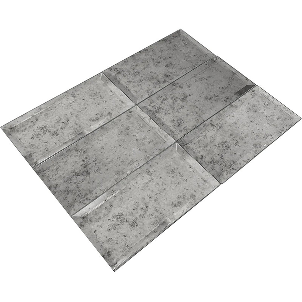 Antique Mirror 3x6 Polished Glass Subway Tile (40 pack, 5 sq ft/case) - Sample