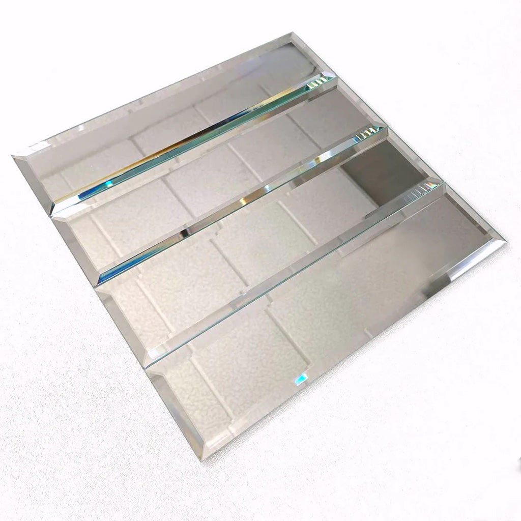 Clear Glass 3x12 Polished Glass Subway Tile (20 pack, 5 sq ft/case)