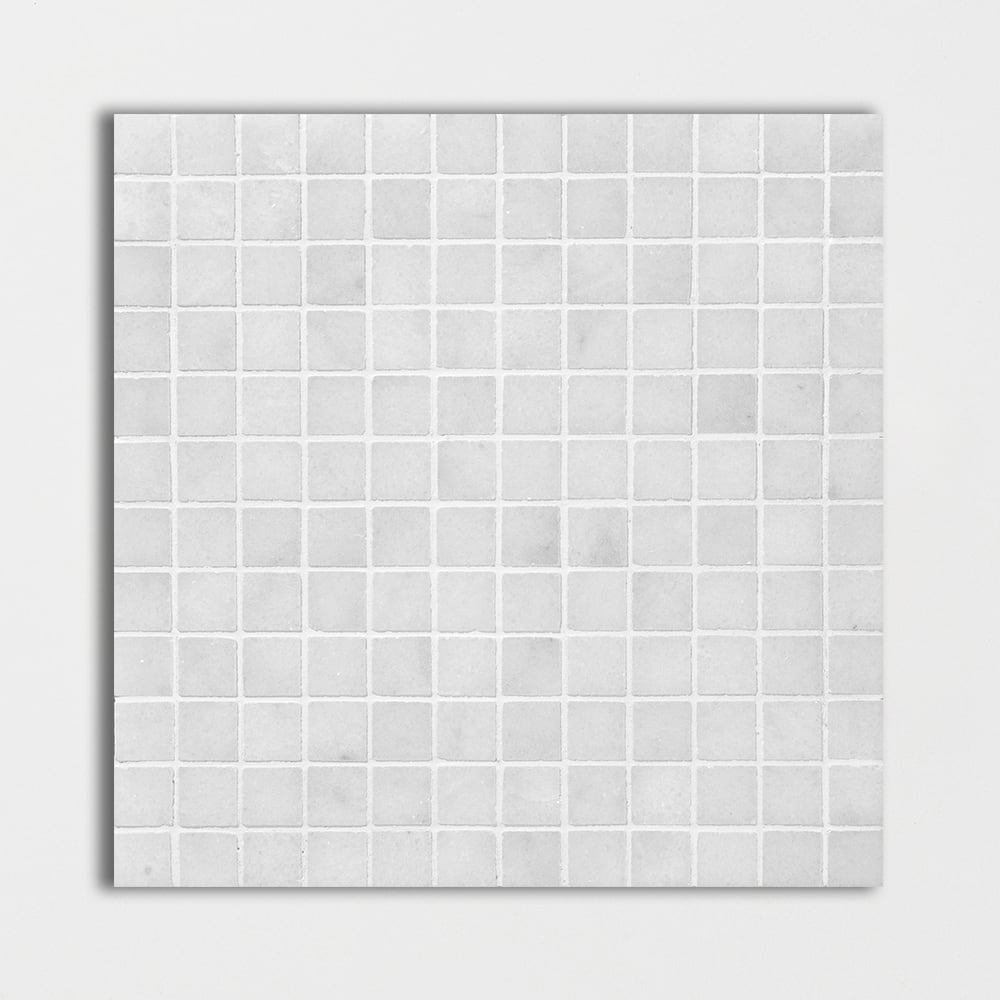 Calacatta T Honed 1x1 Marble Mosaic