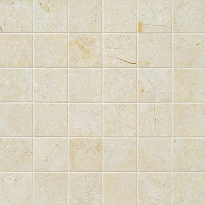 Jerusalem Light Honed 2x2 Limestone Mosaic