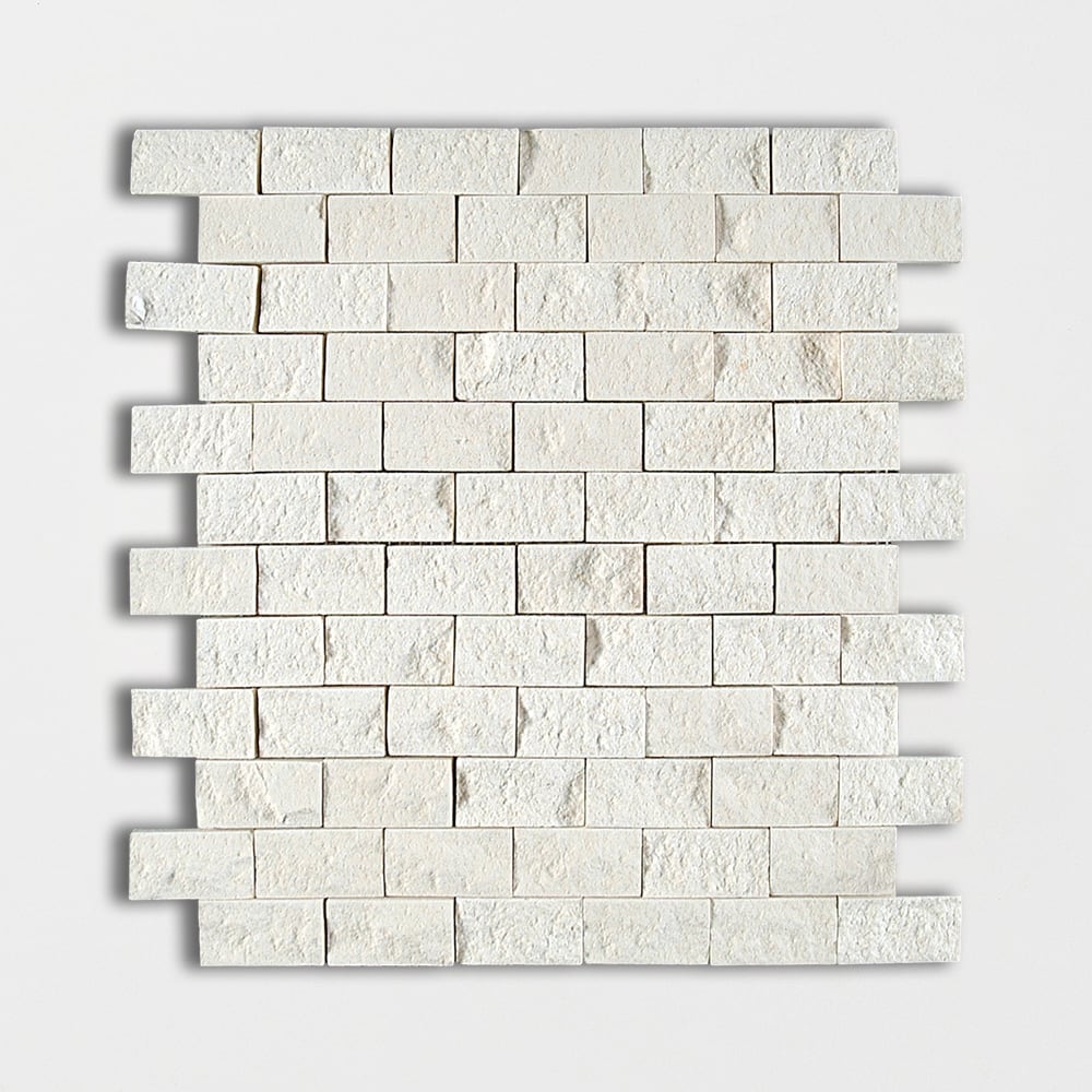 Paris Rock Face 1x2 Limestone Mosaic