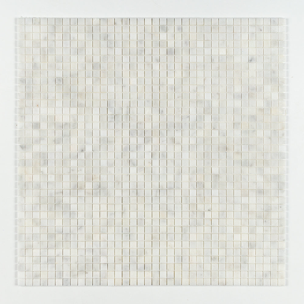 Carrara T Polished 1x1 Marble Mosaic