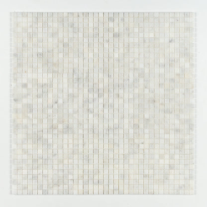 Carrara T Polished 1x1 Marble Mosaic