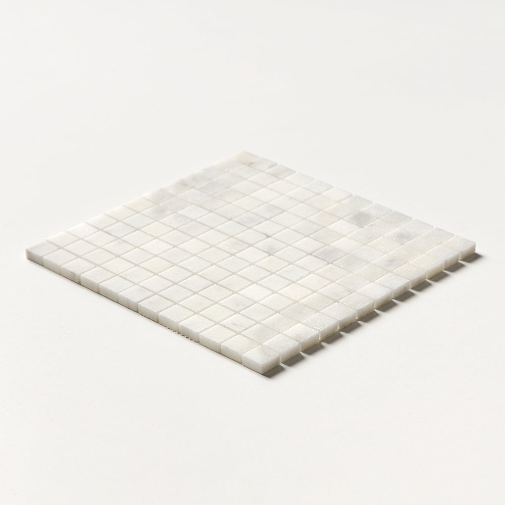 Carrara T Polished 1x1 Marble Mosaic