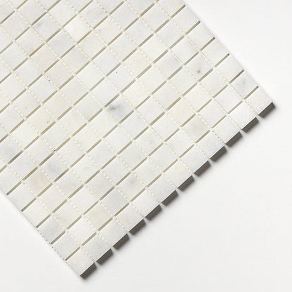 Carrara T Polished 1x1 Marble Mosaic
