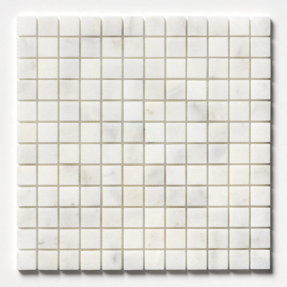 Carrara T Polished 1x1 Marble Mosaic