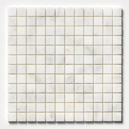 Carrara T Polished 1x1 Marble Mosaic