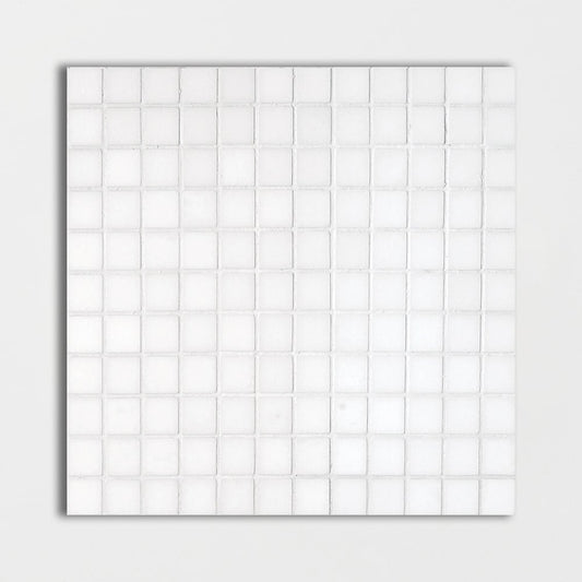 Thassos Polished 1x1 Marble Mosaic