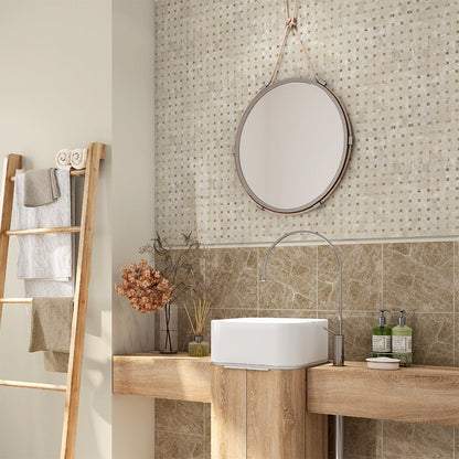 Emperador Light Polished Marble Tile
