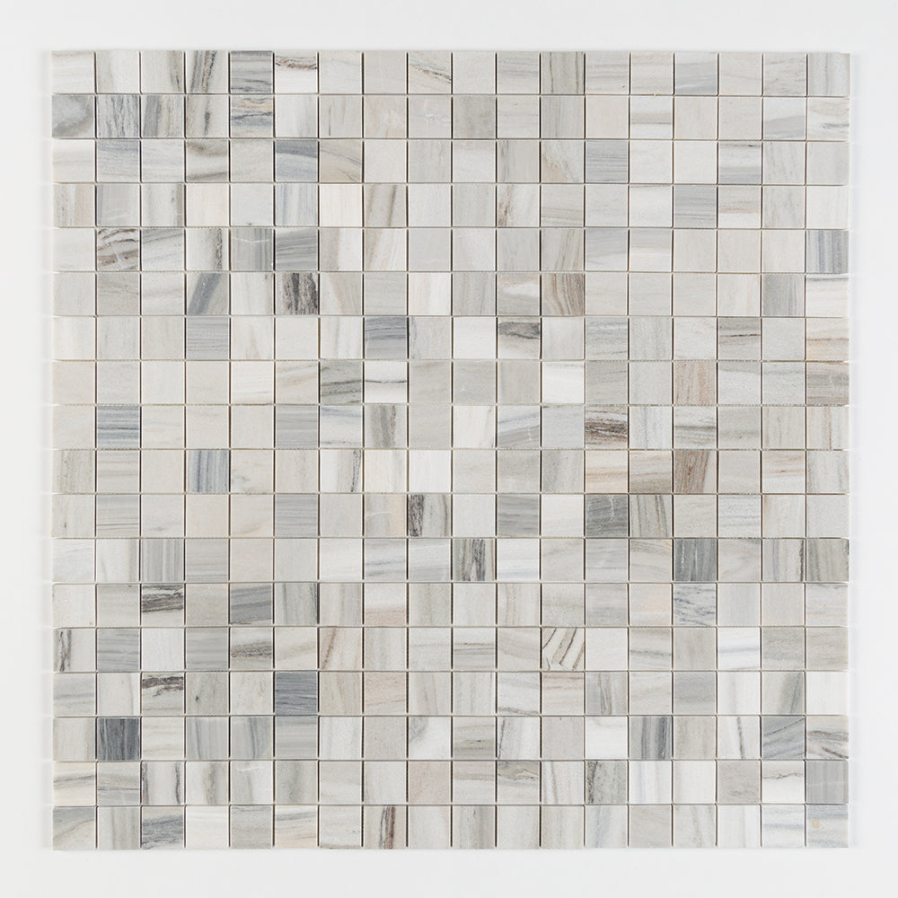 Silver Sky Polished 2x2 Marble Mosaic