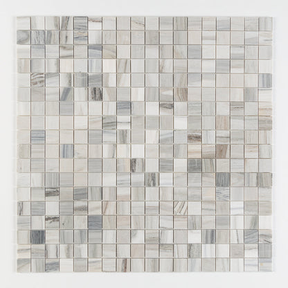 Silver Sky Polished 2x2 Marble Mosaic