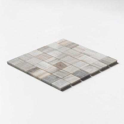 Silver Sky Polished 2x2 Marble Mosaic