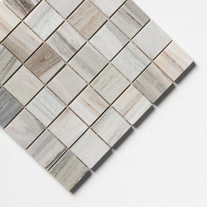 Silver Sky Polished 2x2 Marble Mosaic