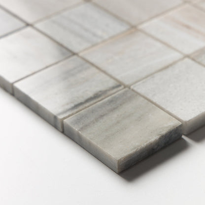 Silver Sky Polished 2x2 Marble Mosaic