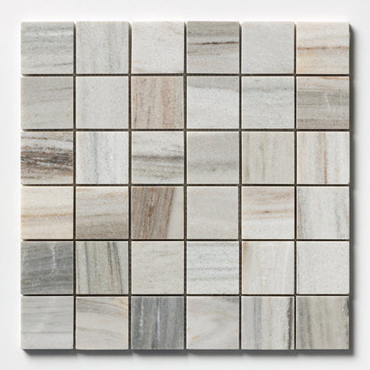 Silver Sky Polished 2x2 Marble Mosaic