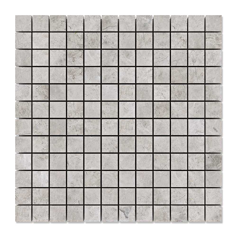 Sky Blue Honed 1x1 Marble Mosaic