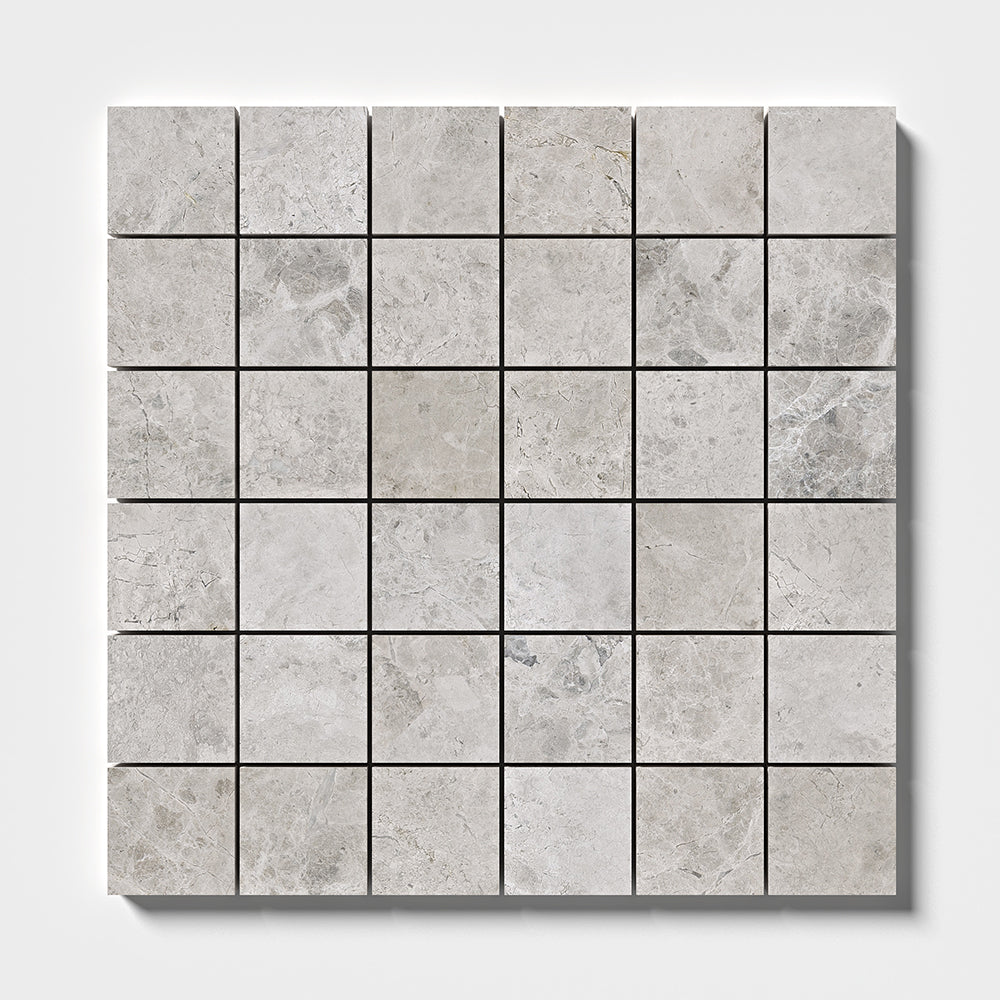Sky Blue Honed 2x2 Marble Mosaic