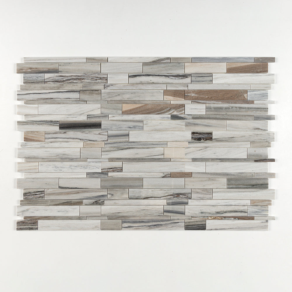 Silver Sky Polished Slides Marble Mosaic
