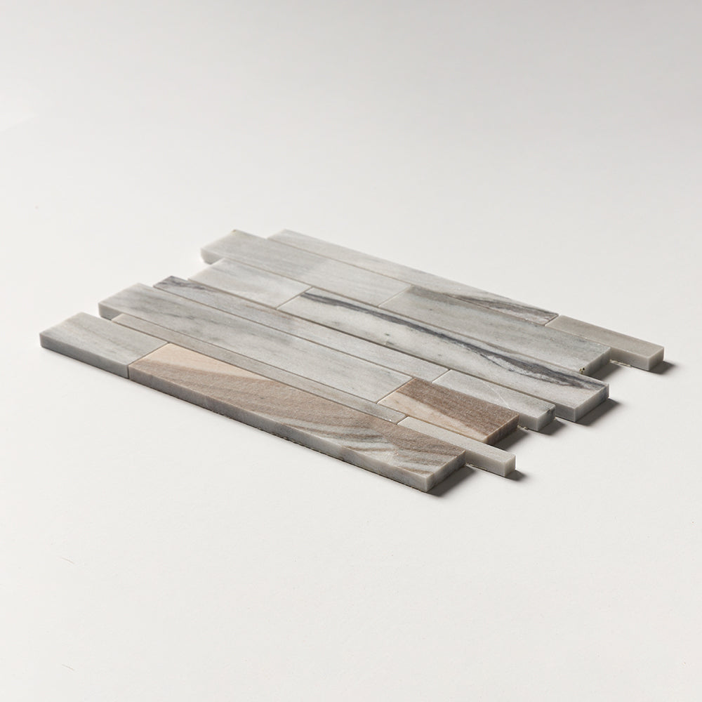 Silver Sky Polished Slides Marble Mosaic