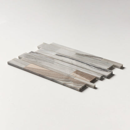 Silver Sky Polished Slides Marble Mosaic