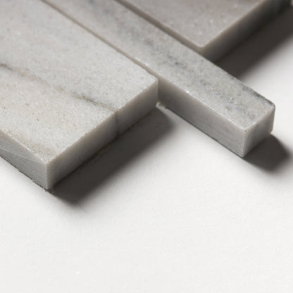 Silver Sky Polished Slides Marble Mosaic