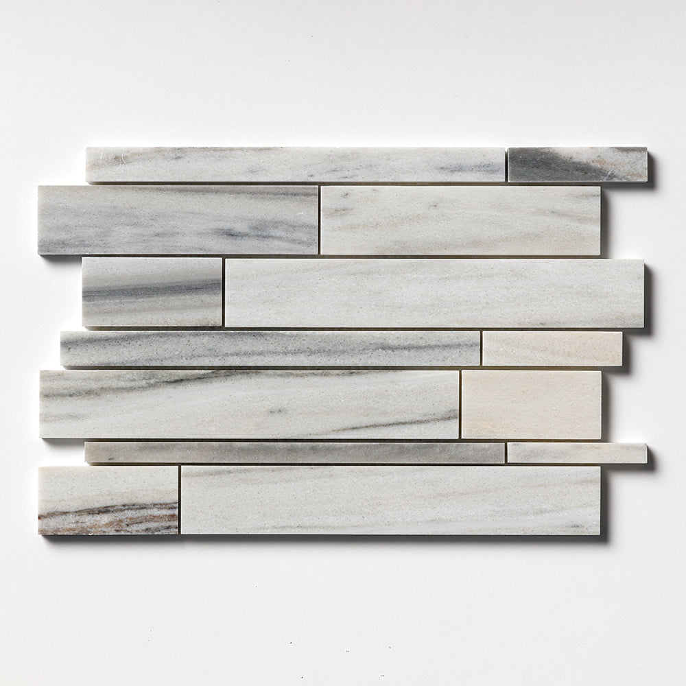 Silver Sky Polished Slides Marble Mosaic