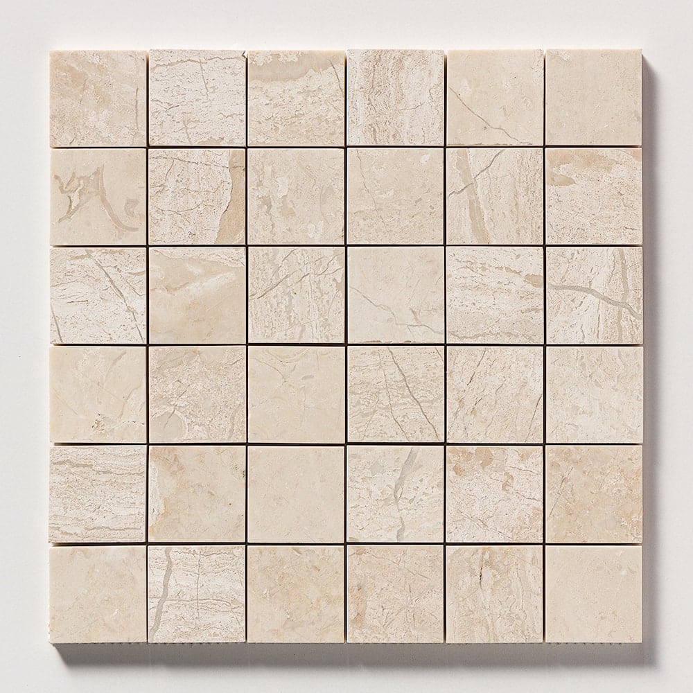 Royal Beige Honed 2x2 Marble Mosaic