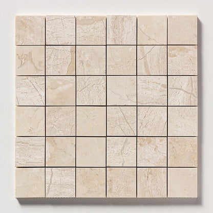 Royal Beige Honed 2x2 Marble Mosaic