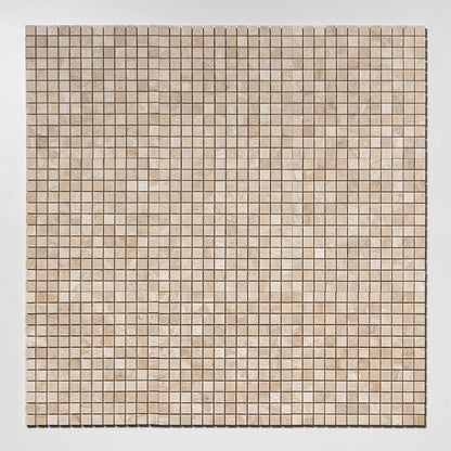 Royal Beige Honed 1x1 Marble Mosaic