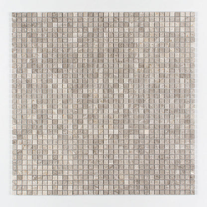 Silver Mystique Polished 1x1 Marble Mosaic