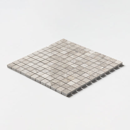Silver Mystique Polished 1x1 Marble Mosaic