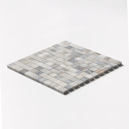 Silver Sky Polished 1x1 Marble Mosaic