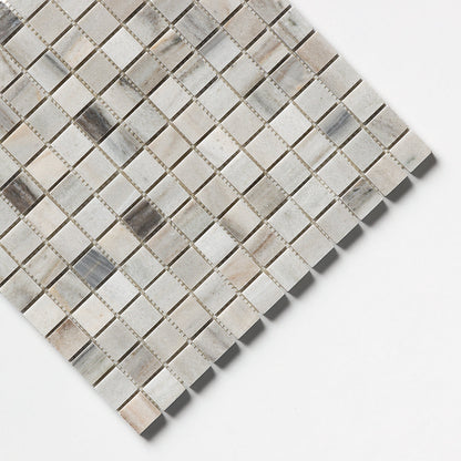 Silver Sky Polished 1x1 Marble Mosaic