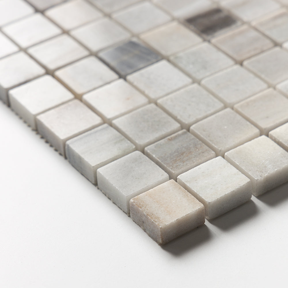 Silver Sky Polished 1x1 Marble Mosaic