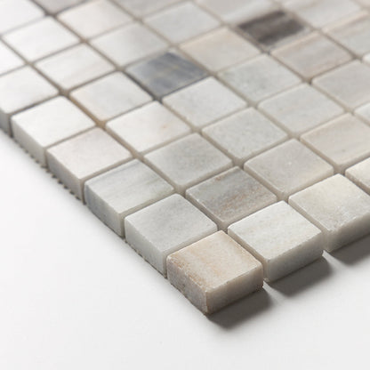 Silver Sky Polished 1x1 Marble Mosaic