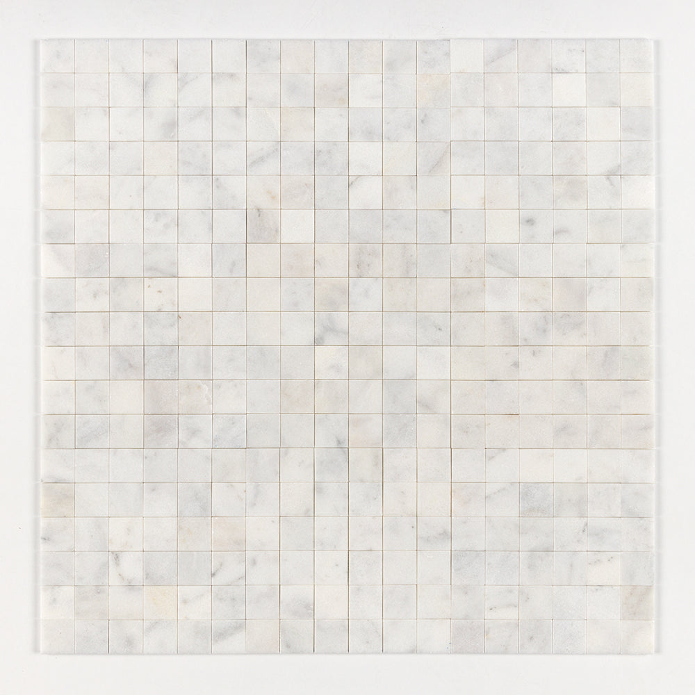 Calacatta T Honed 2x2 Marble Mosaic