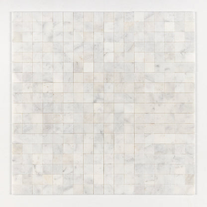 Calacatta T Honed 2x2 Marble Mosaic