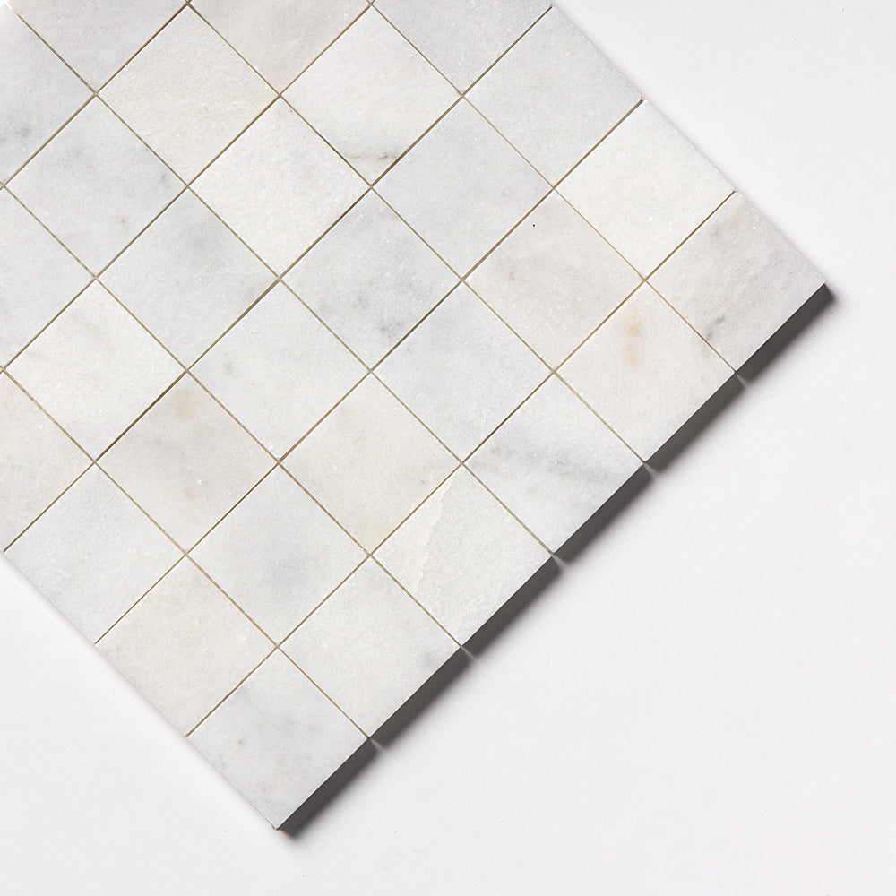 Calacatta T Honed 2x2 Marble Mosaic